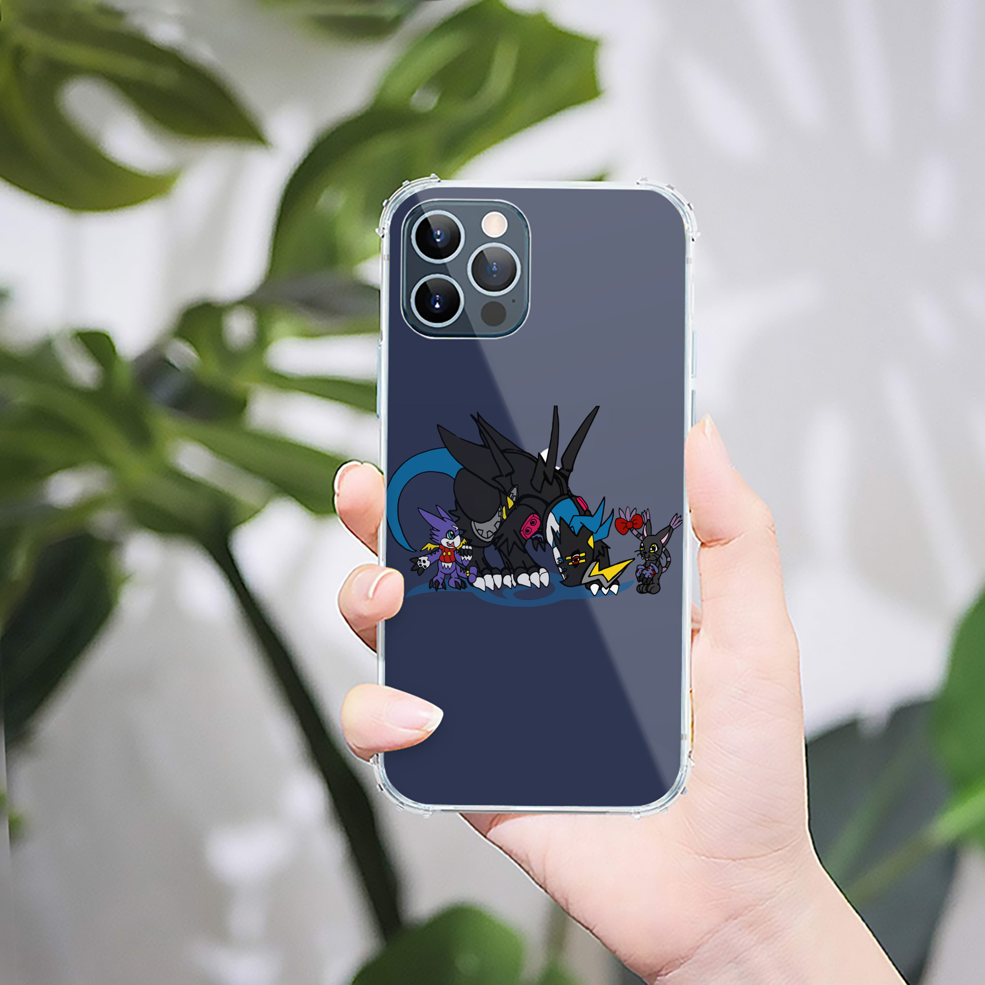 （画像用） Digimon デジタルモンスター/デジモン 【iPhone 12シリーズ対応】透明スマホケース（クリアソフトケース）